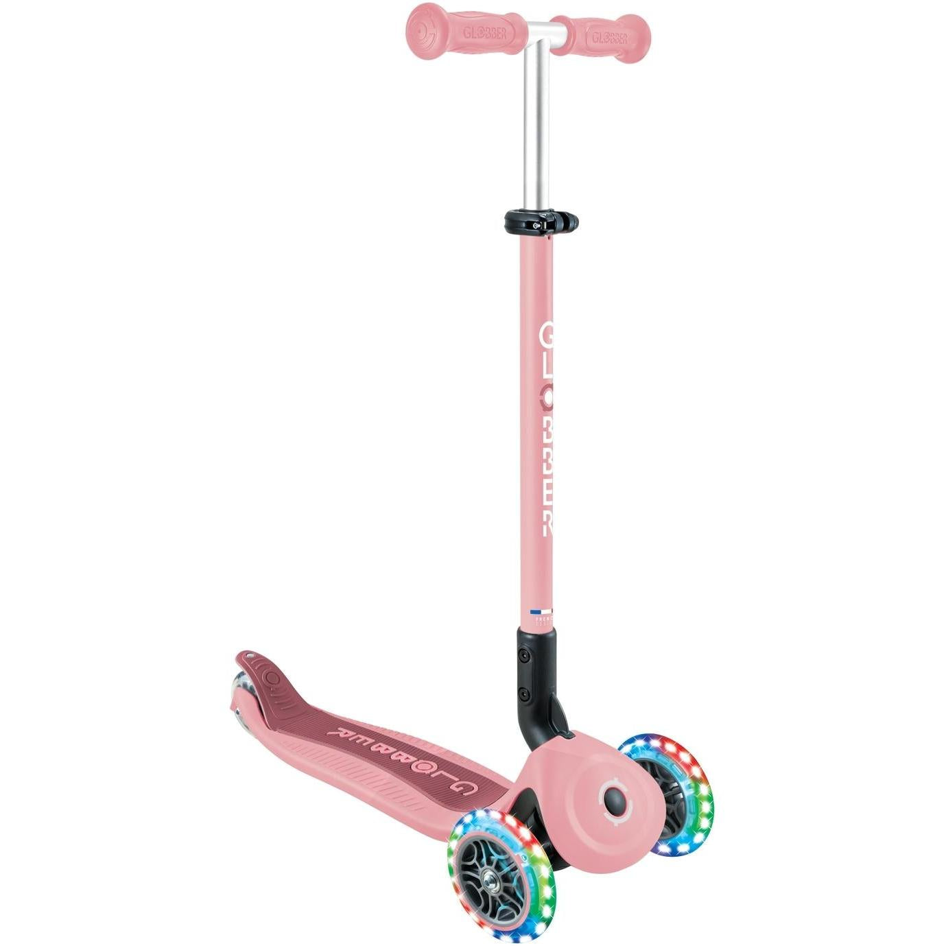 Globber Go Up Active Lights 360 - 3 in 1 Kids Scooter Pink