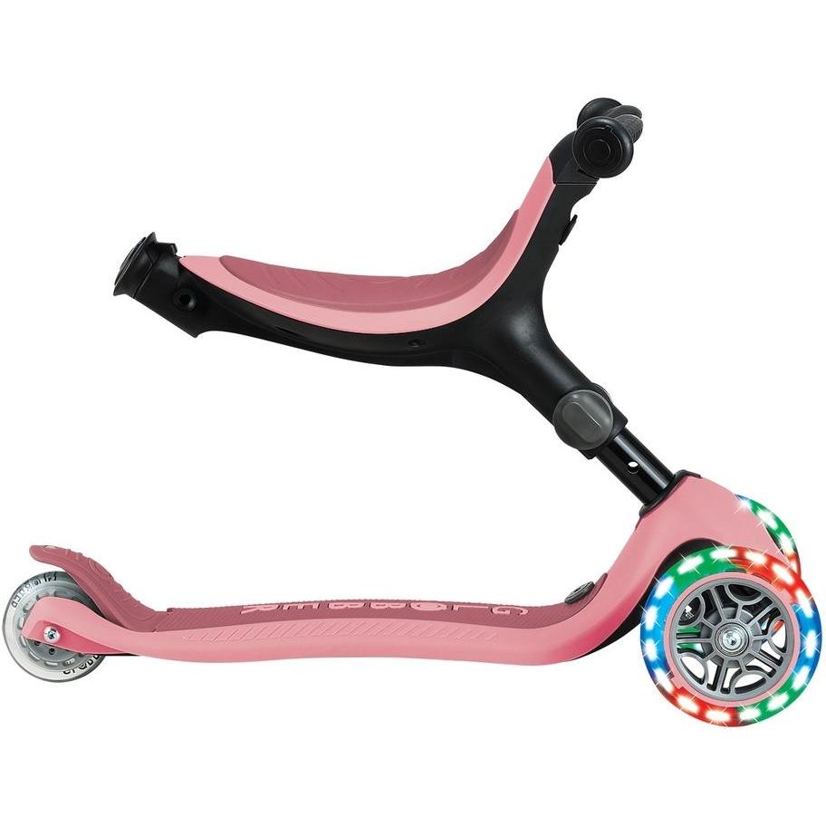 Globber Go Up Active Lights 360 - 3 in 1 Kids Scooter Pink