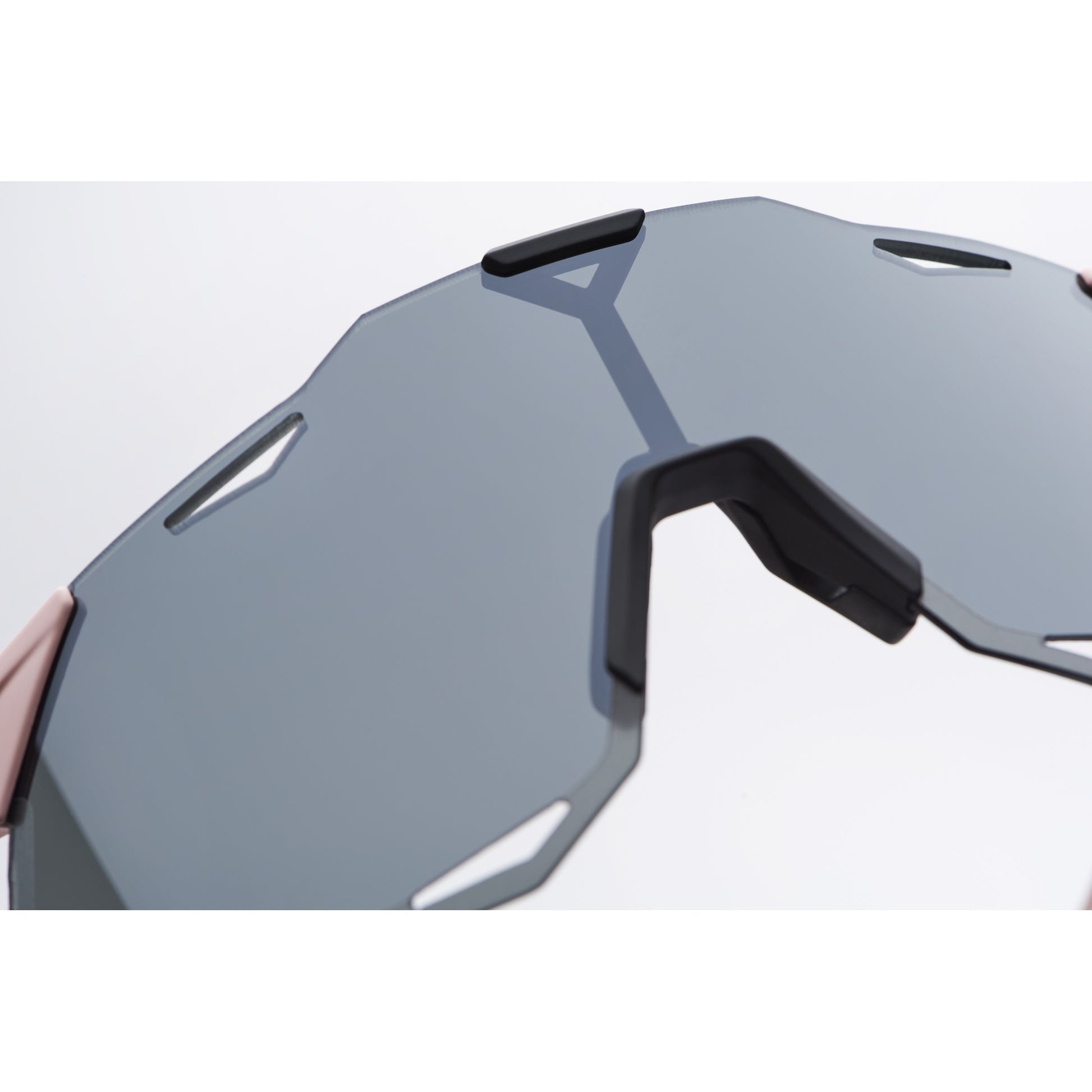 100% Hypercraft XS Sunglasses Soft Tact Desert Pink - Black Mirror Lens