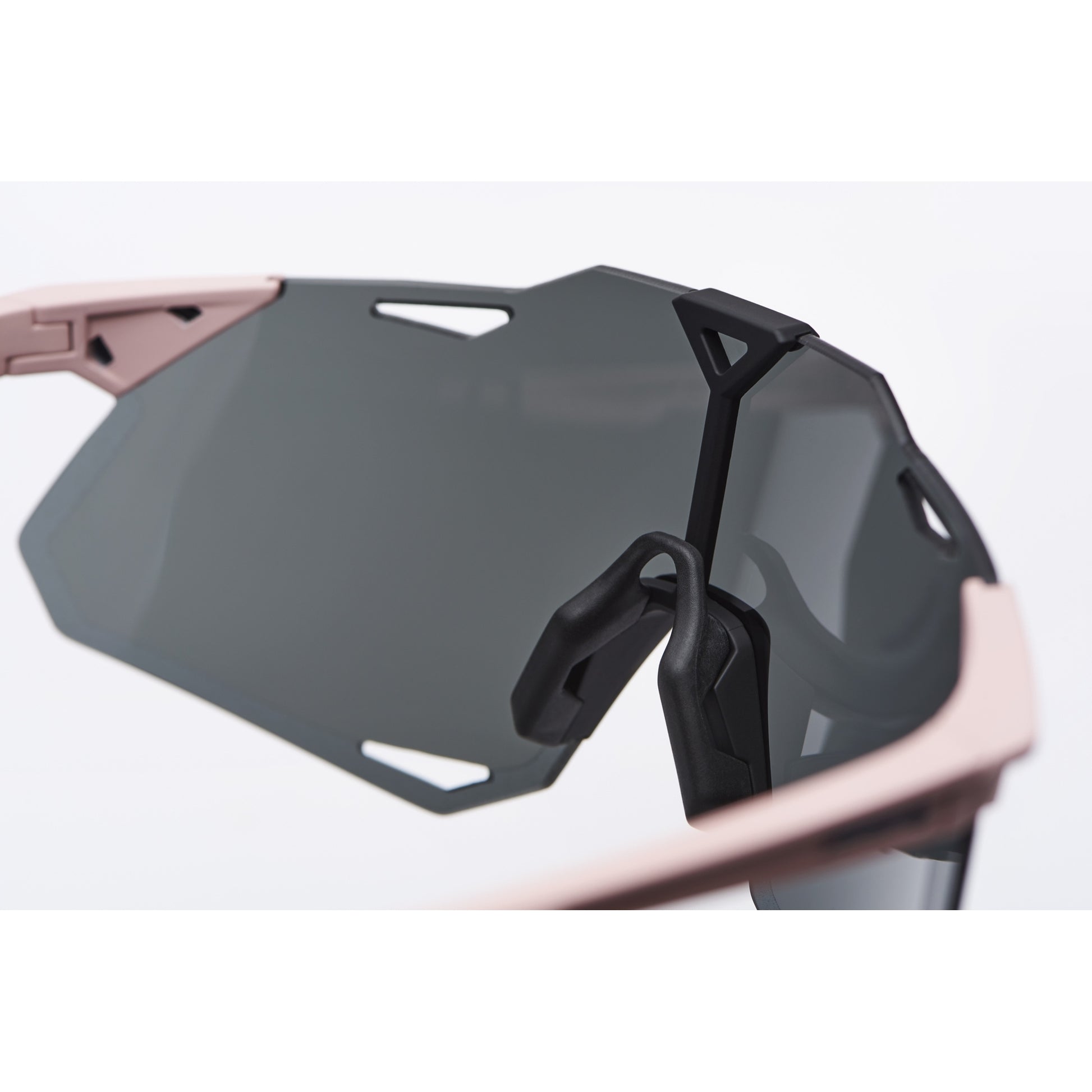 100% Hypercraft XS Sunglasses Soft Tact Desert Pink - Black Mirror Lens