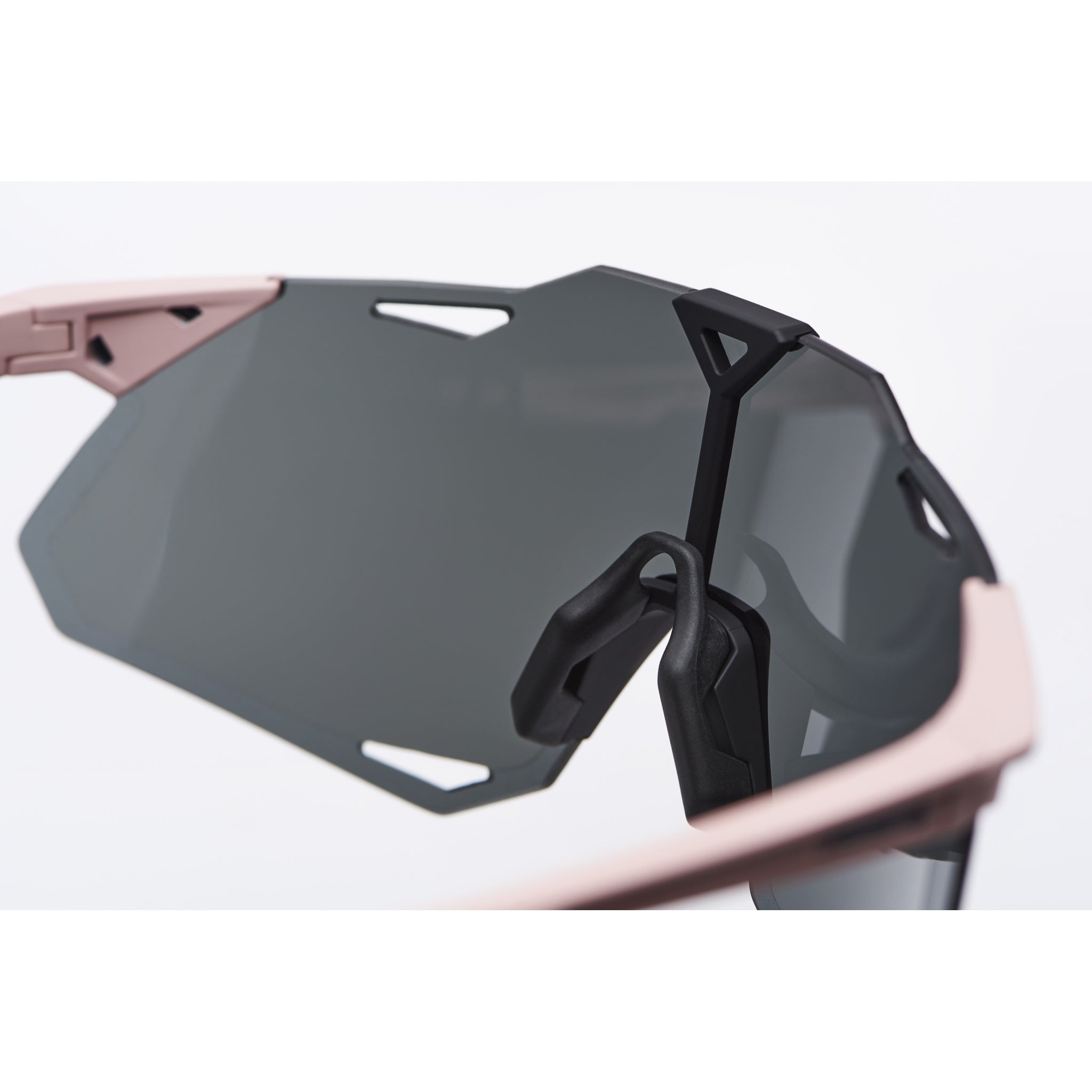 100% Hypercraft XS Sunglasses Soft Tact Desert Pink - Black Mirror Lens