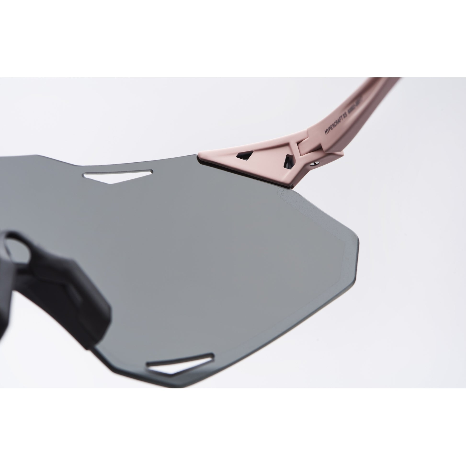 100% Hypercraft XS Sunglasses Soft Tact Desert Pink - Black Mirror Lens