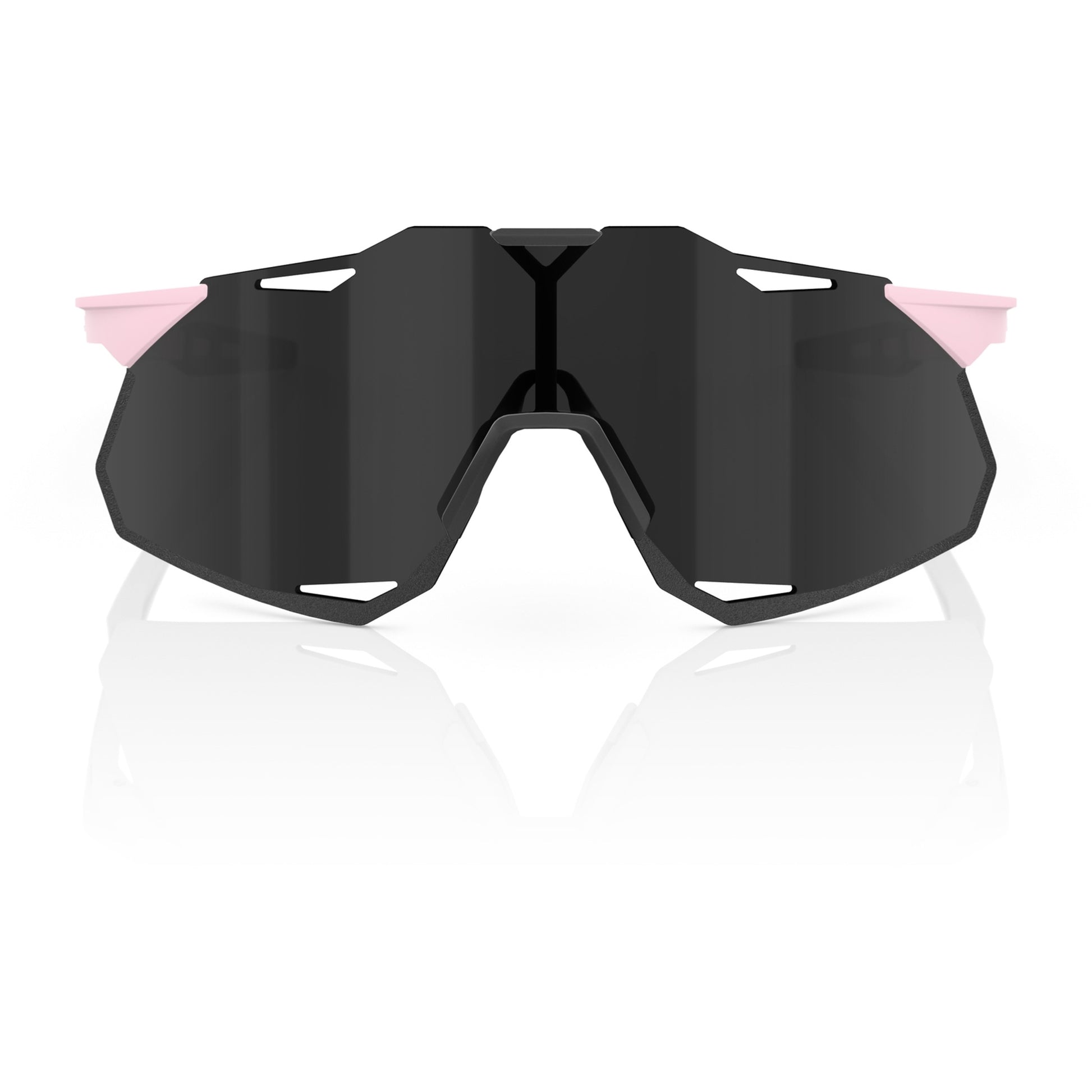 100% Hypercraft XS Sunglasses Soft Tact Desert Pink - Black Mirror Lens