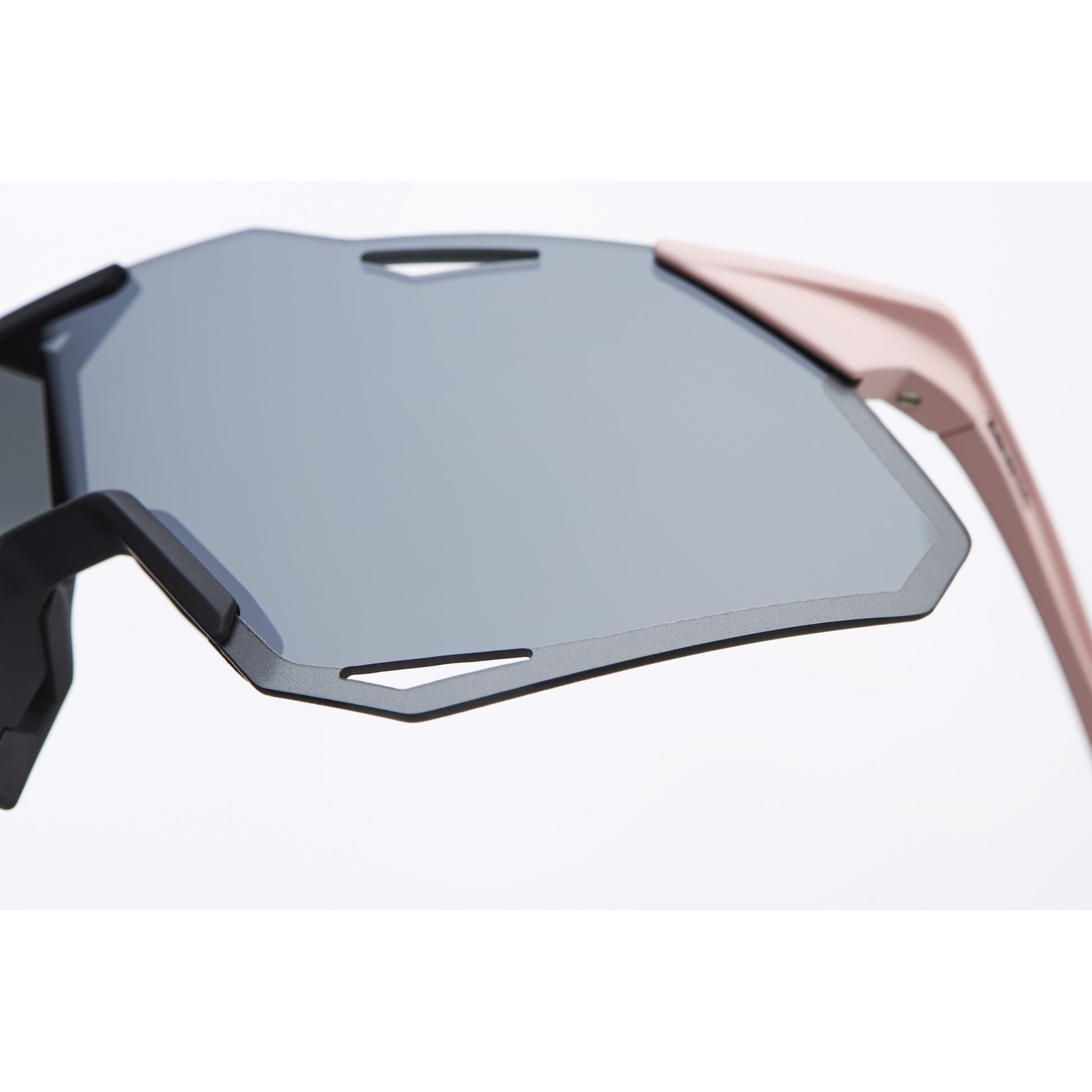 100% Hypercraft XS Sunglasses Soft Tact Desert Pink - Black Mirror Lens