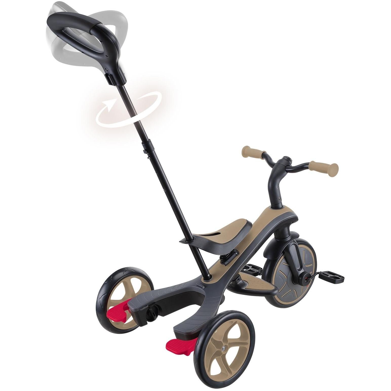 Globber Explorer 4in1 Kids Trike w/ Folding Canopy Sand