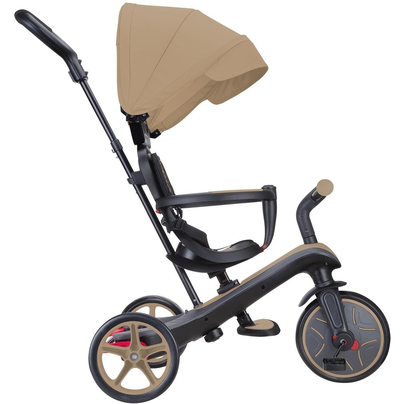 Globber Explorer 4in1 Kids Trike w/ Folding Canopy Sand