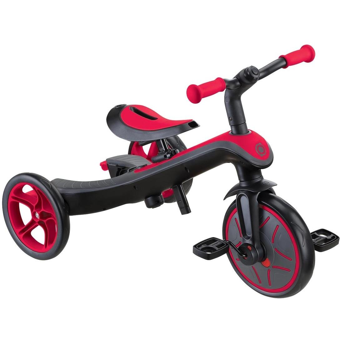 Globber Explorer 4in1 Kids Trike w/ Folding Canopy Red