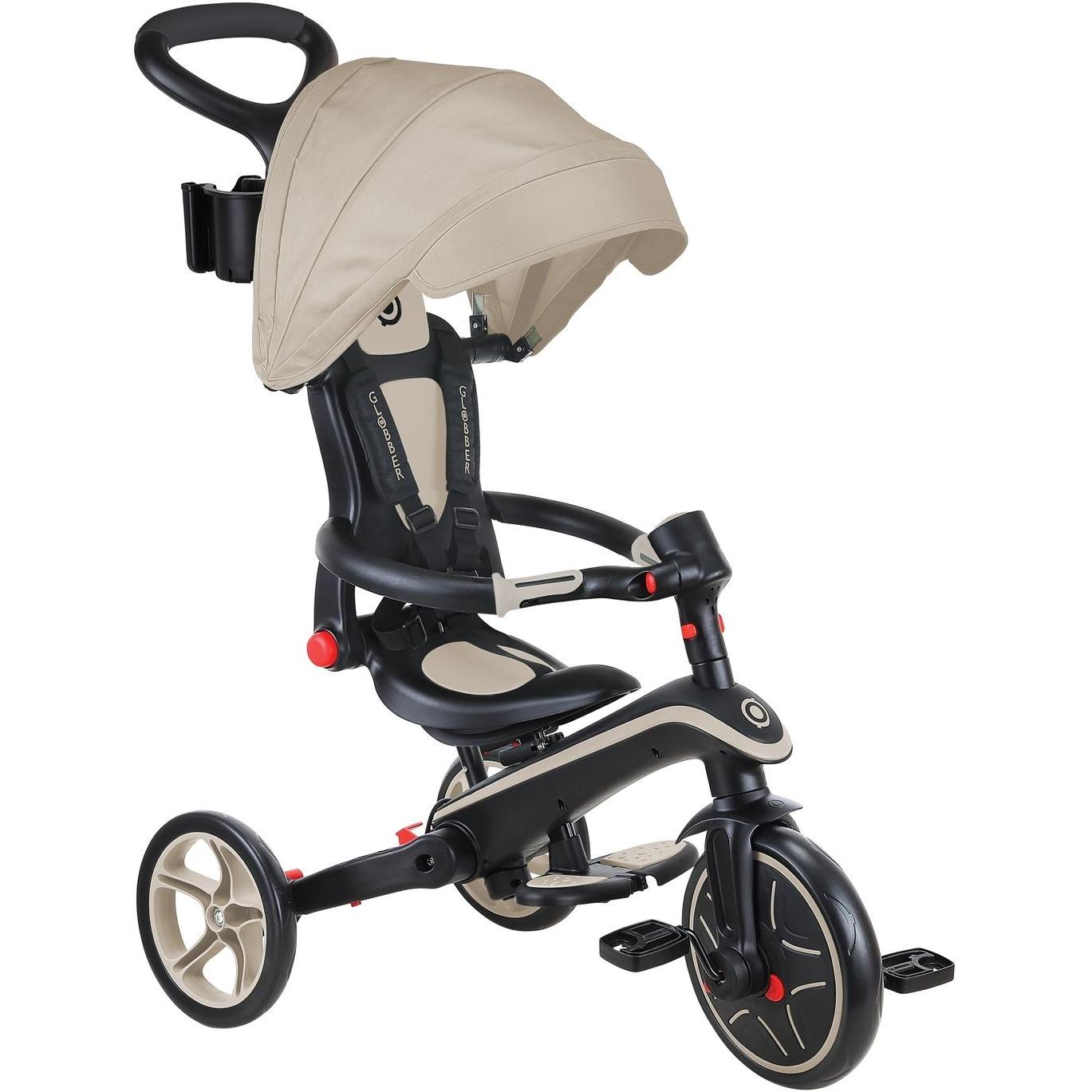 Globber Explorer Foldable 4in1 Kids Trike Taupe