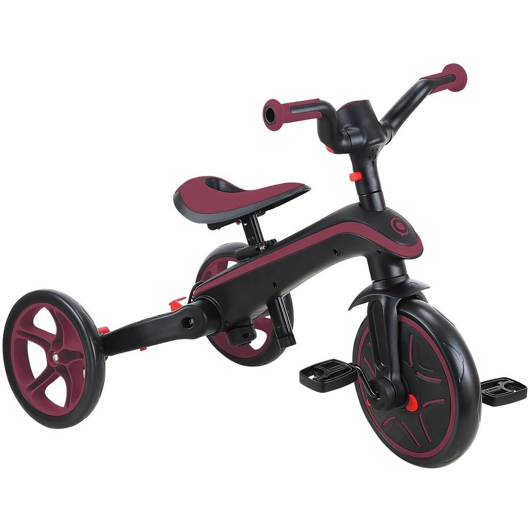 Globber Explorer Foldable 4in1 Kids Trike Burgundy