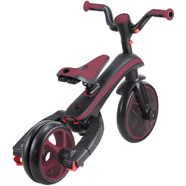 Globber Explorer Foldable 4in1 Kids Trike Burgundy