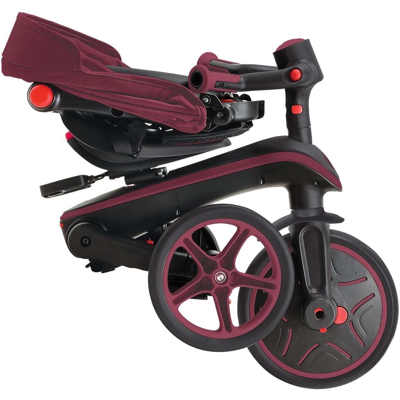 Globber Explorer Foldable 4in1 Kids Trike Burgundy