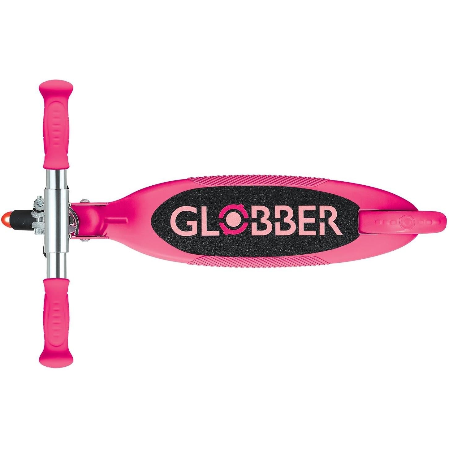 Globber Flow Foldable Junior w/ Llights 2-Wheel Kids Scooter Pastel Pink/Fuschia