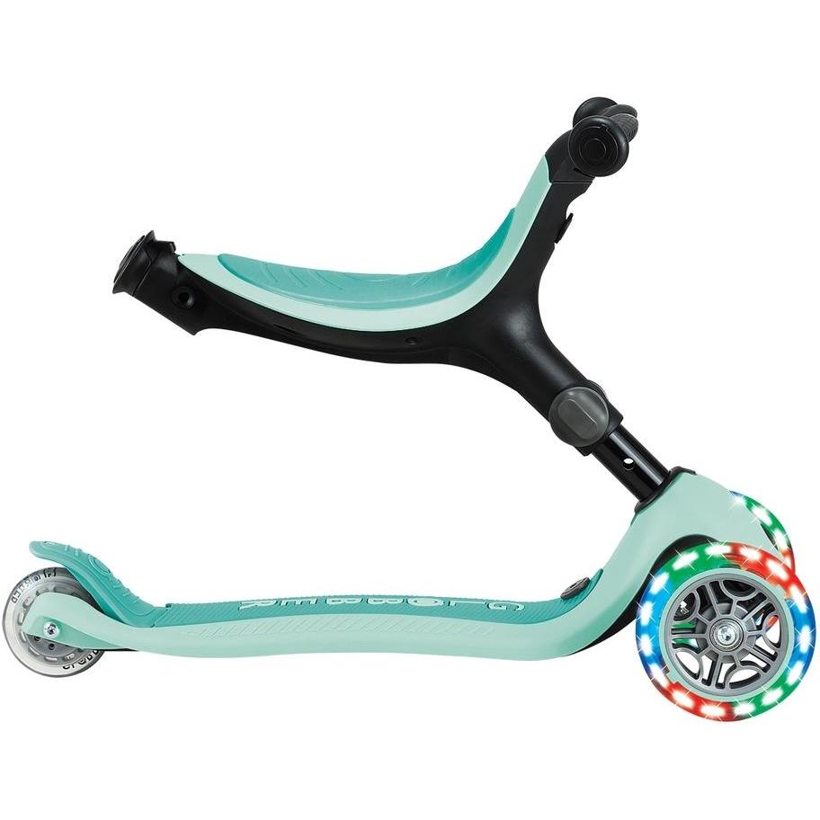 Globber Go Up Active Lights 360 3-Wheel Kids Scooter Mint/Dark Mint