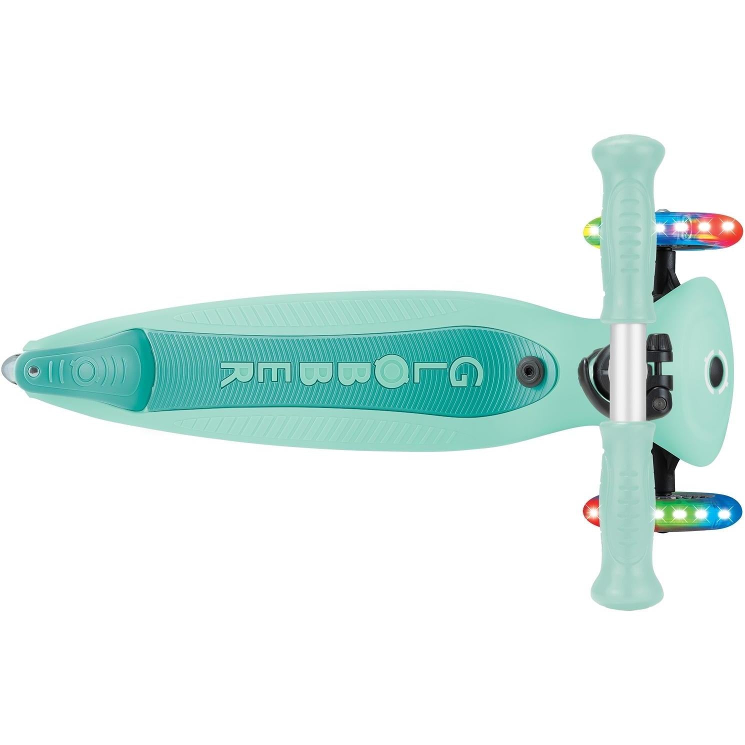 Globber Go Up Active Lights 360 3-Wheel Kids Scooter Mint/Dark Mint