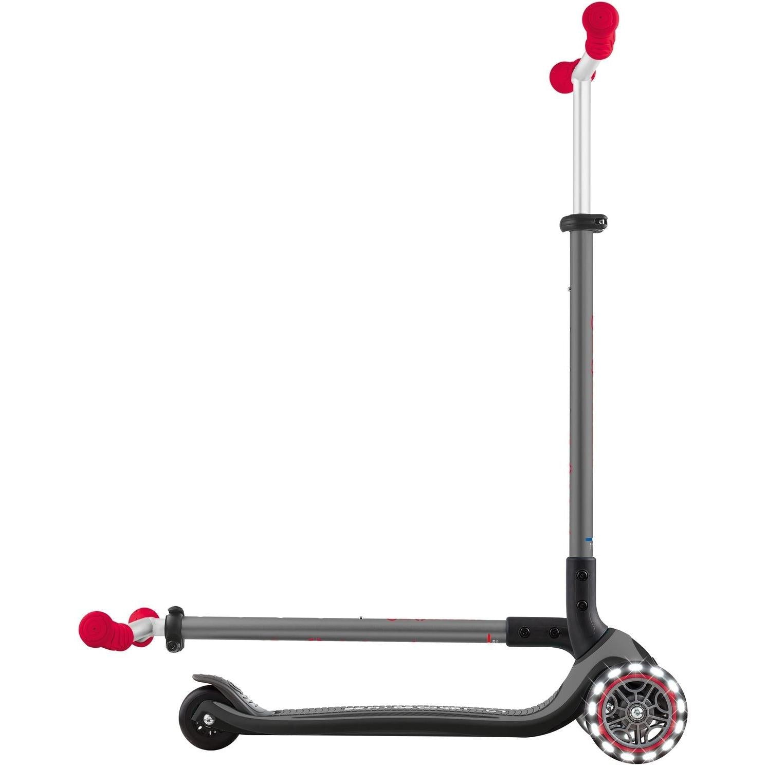 Globber Master w/ Lights 3-Wheel Kids Scooter Black/Red