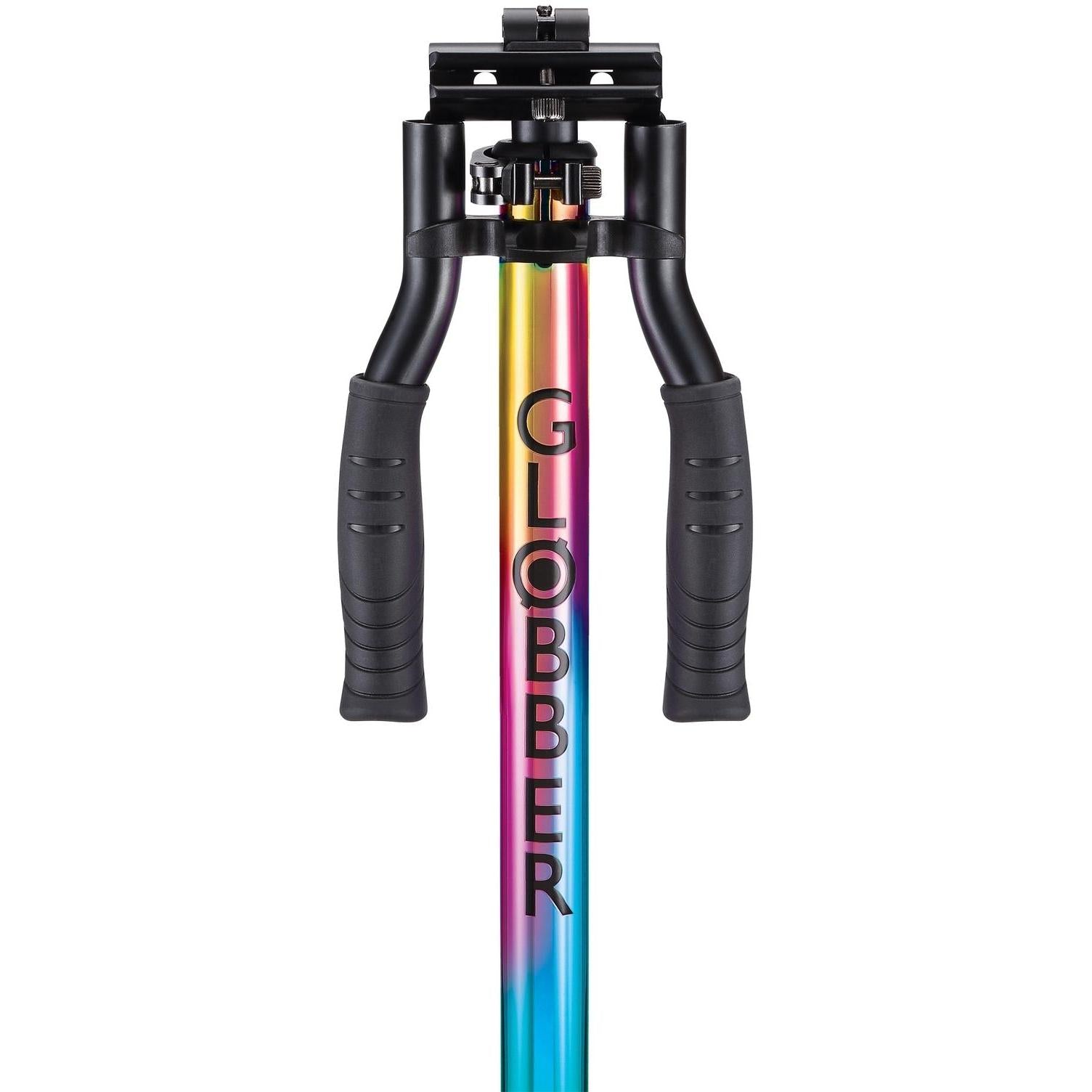 Globber Flow Element Lights Kick Scooter Neochrome w/ Black Deck