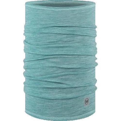 Buff Merino Lightweight Bike Multifunction Neck Warmer - Solid Pool Blue UNI