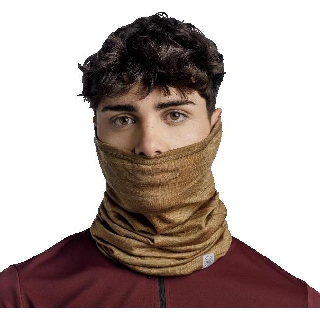 Buff Merino Lightweight Bike Multifunction Neck Warmer - Coyote Multistripes UNI