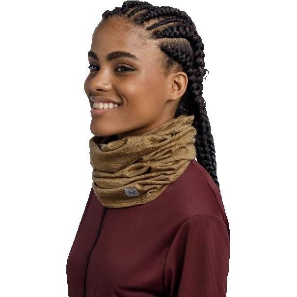 Buff Merino Lightweight Bike Multifunction Neck Warmer - Coyote Multistripes UNI