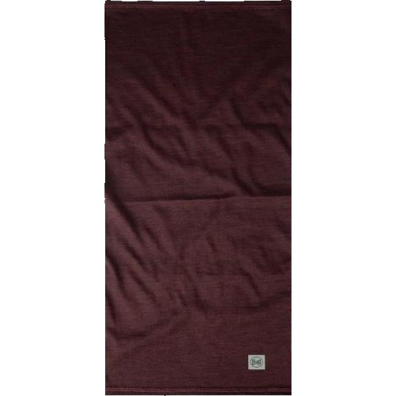 Buff Merino Lightweight Bike Multifunction Neck Warmer - Solid Garnet Red UNI
