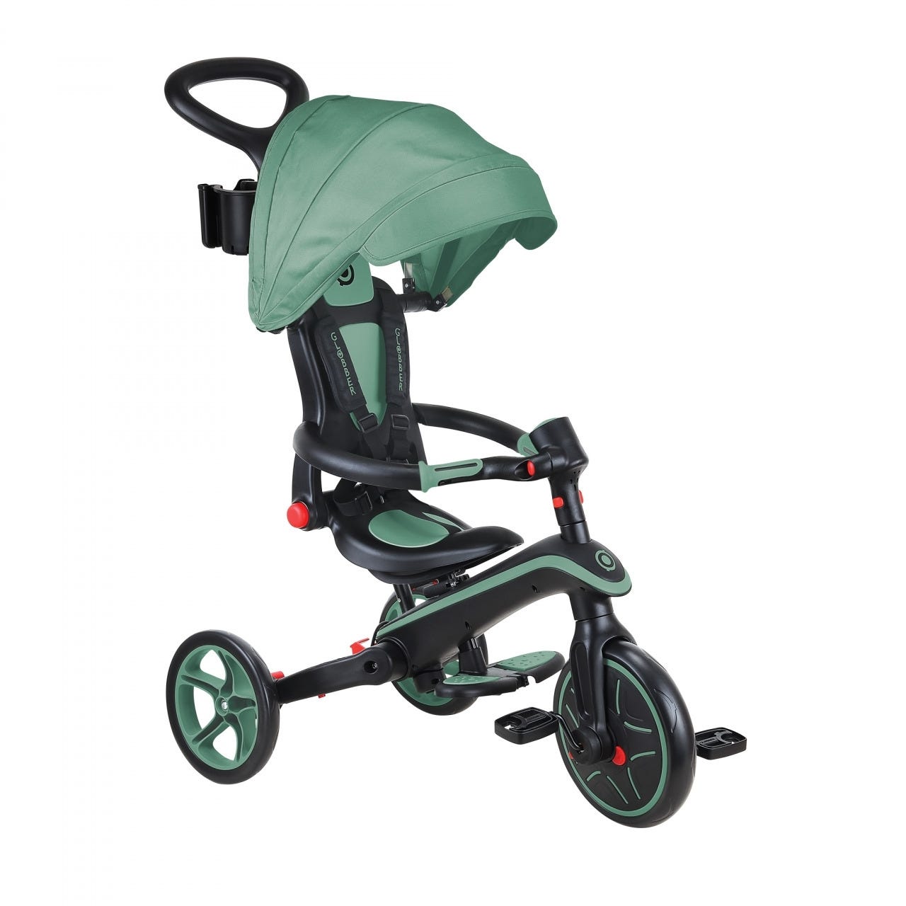 Globber Explorer Foldable 4in1 Kids Trike Olive