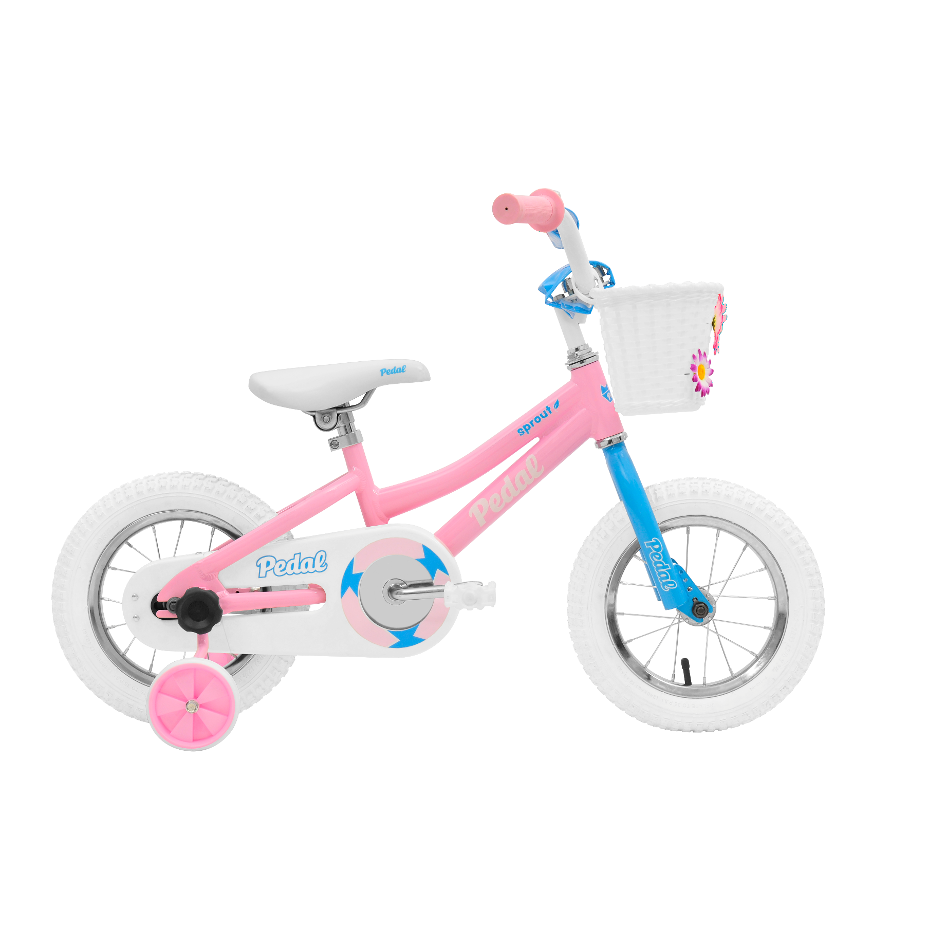 Pedal Sprout Kids Bike Pink/Blue