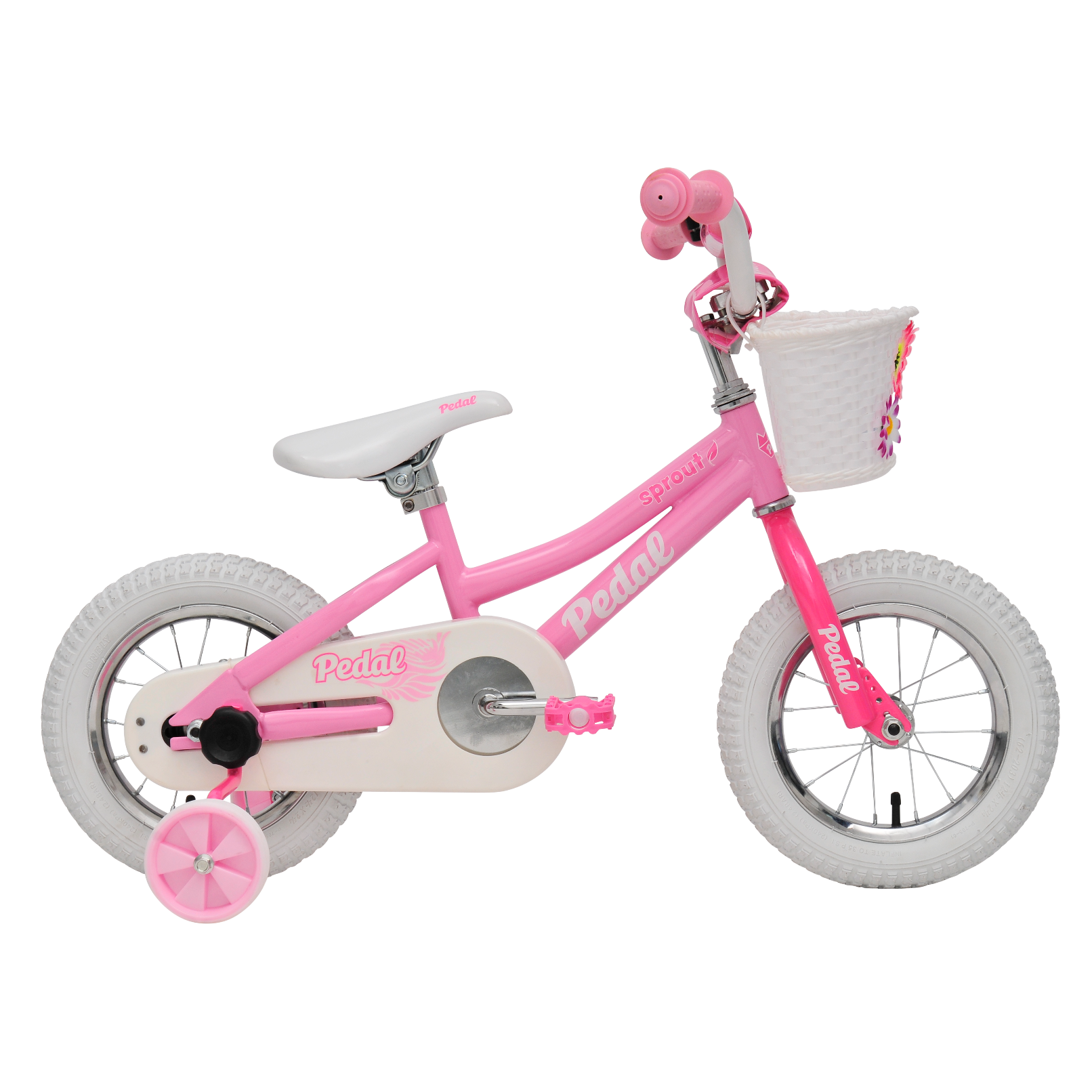 Pedal Sprout Steel Kids Bike Pink