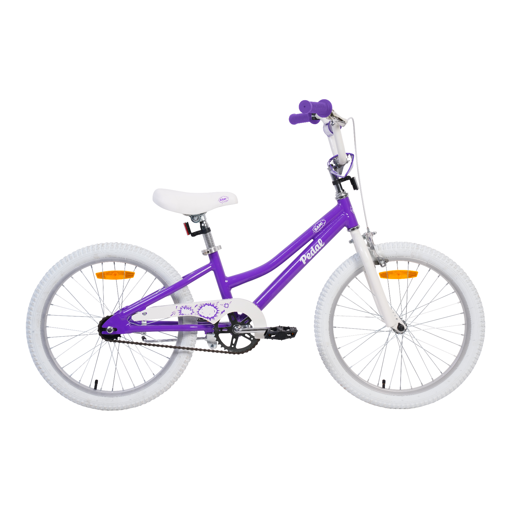 Pedal Bam Alloy 20'' Kids Bike Purple/White