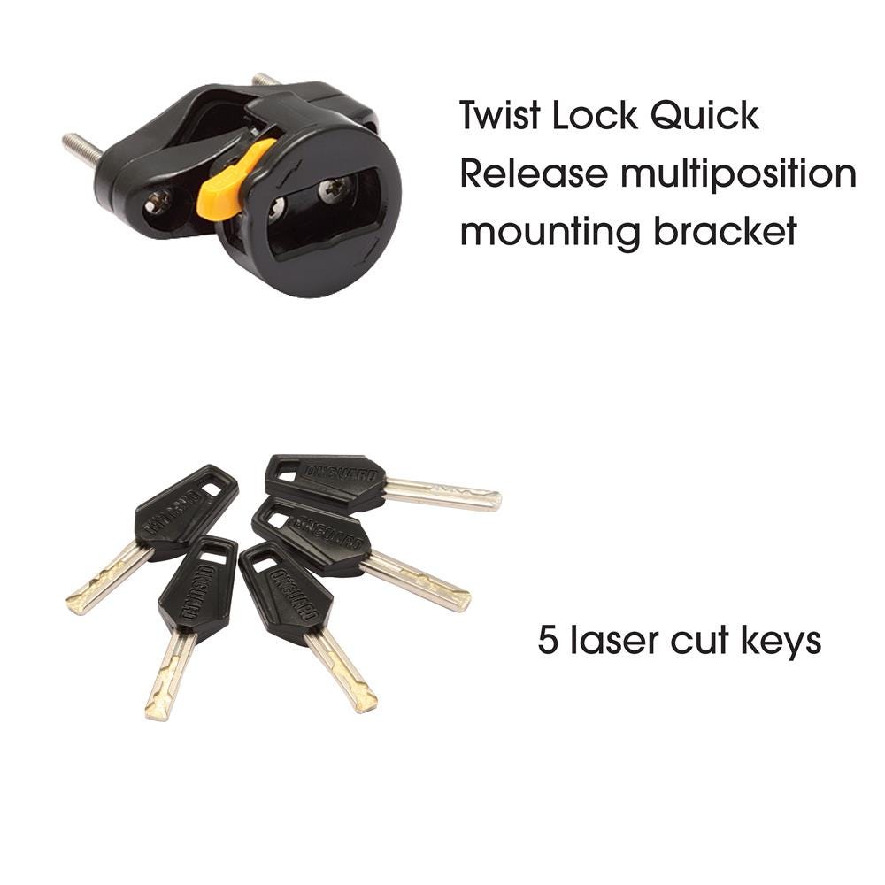 OnGuard Doberman Key Cable Lock 185cm x 10mm