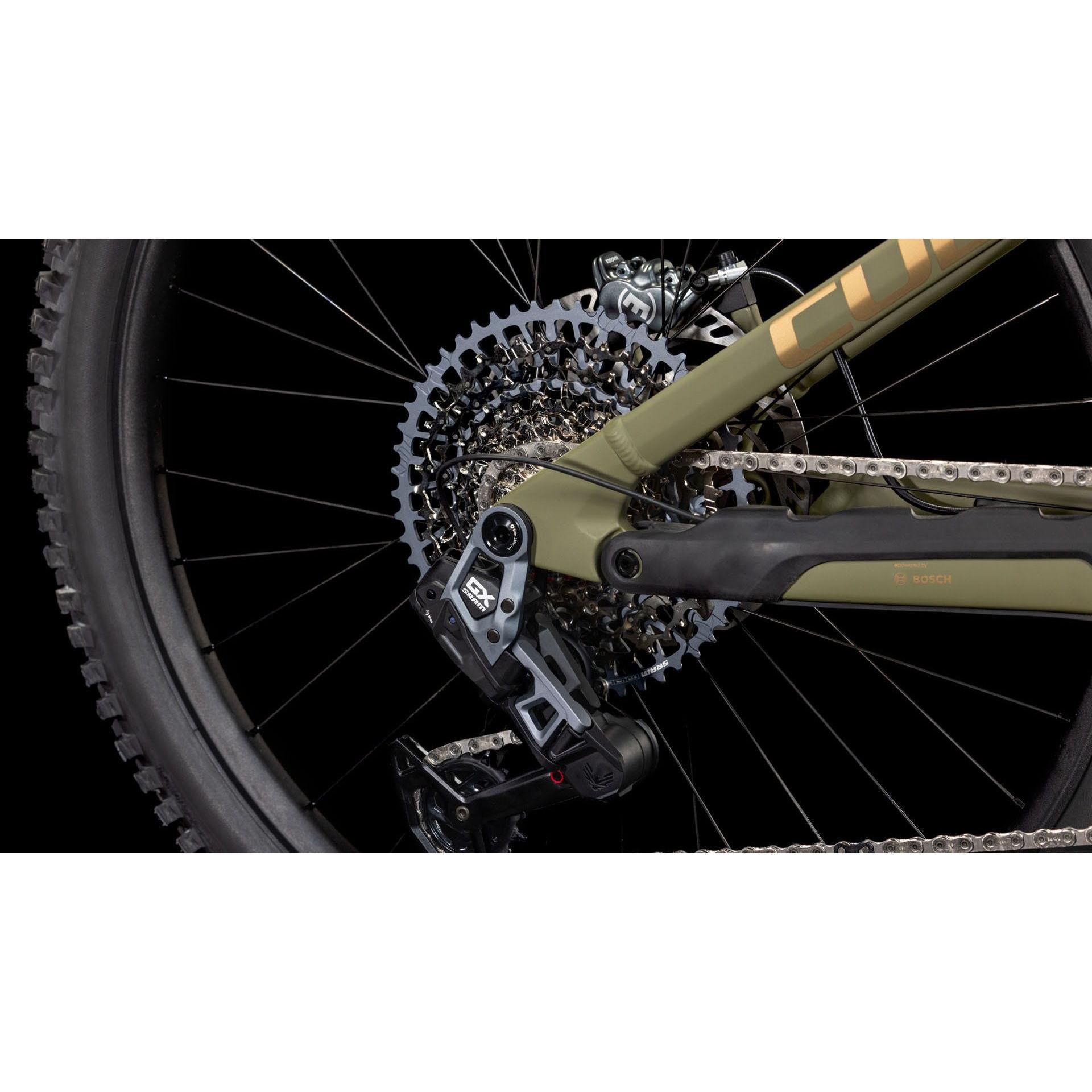 Cube Stereo Hybrid ONE77 HPC TM 800 Electric Enduro Bike Dustyolive'n'Gold