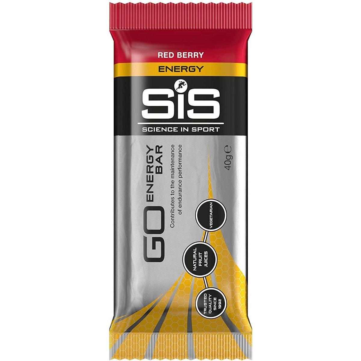 SIS GO Red Berry Caffeinated Energy Bar 40g