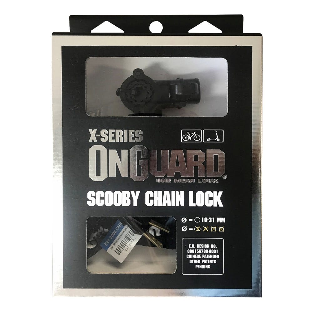 Lock Onguard Combo Cable Lock 185cm x 12mm Black