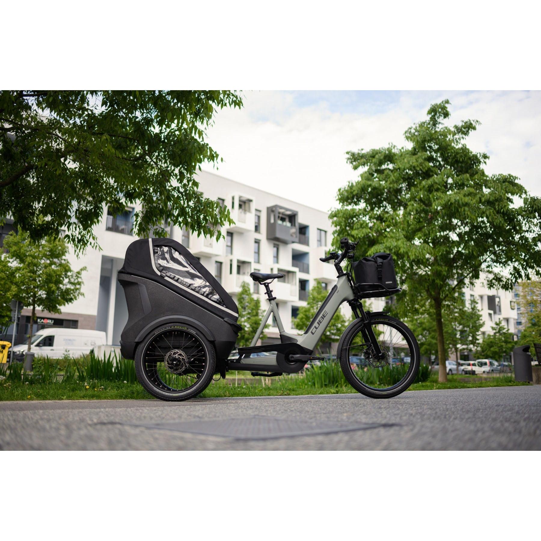 cube e bike trike Cube Family Hybrid 750 Electric Trike Swampgrey 'n' Reflex – 99 Bikes