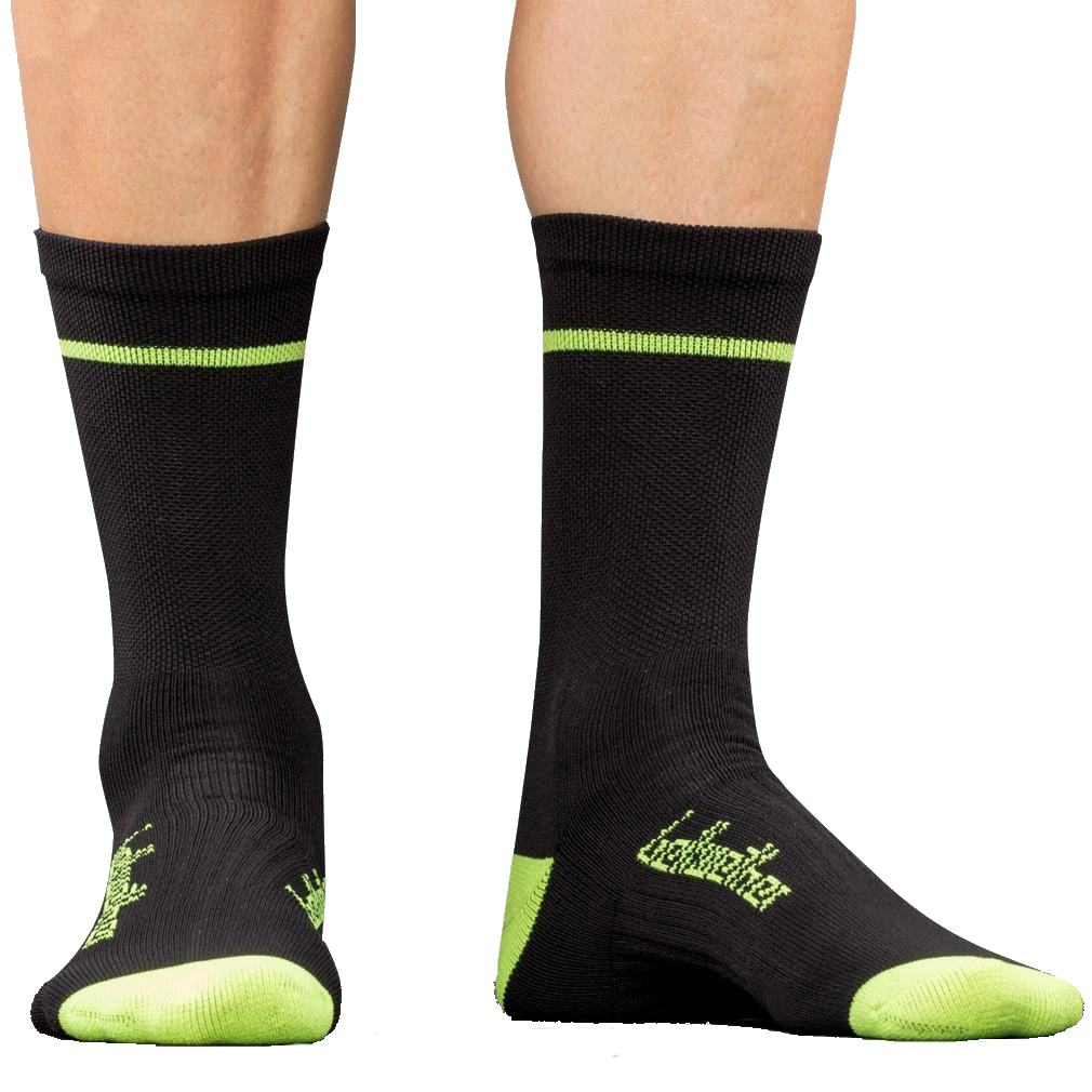Bellwether Optime Socks Black/Hi-Vis