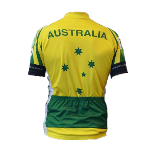 BPW Tourist Australia Short Sleeve Jersey Green/Yellow