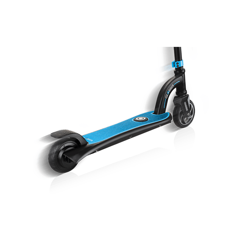 Globber E Motion 4 Plus - 3 Wheel Electric kids Scooter - from 6 Years Plus - Dual Braking System - 2 Year Warranty (Sky Blue Globber E Motion 4 Plus - 3 Wheel Electric kids Scooter - from 6 Years Plus - Dual Braking System - 2 Year Warranty (Sky Blue