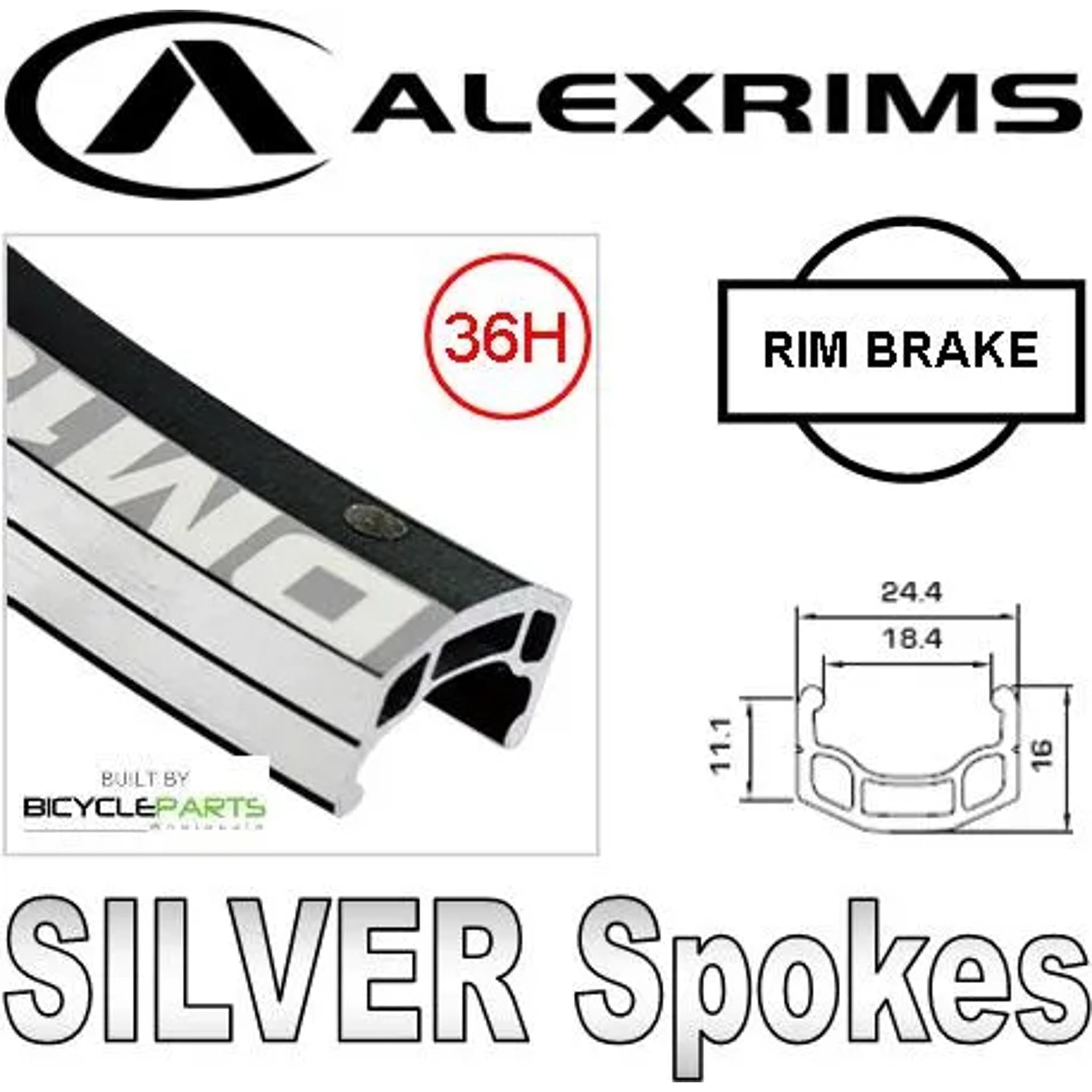 Alexrims DM18 Novatec 8/11-Speed QR Road Rear Wheel 700c Black/Silver