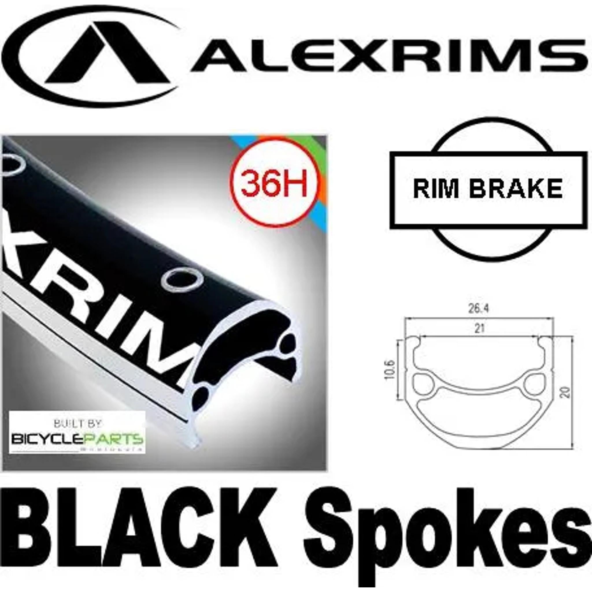 Alexrims DM21 Joytech Screw-On Rear MTB Wheel Black 36H 29'' Black