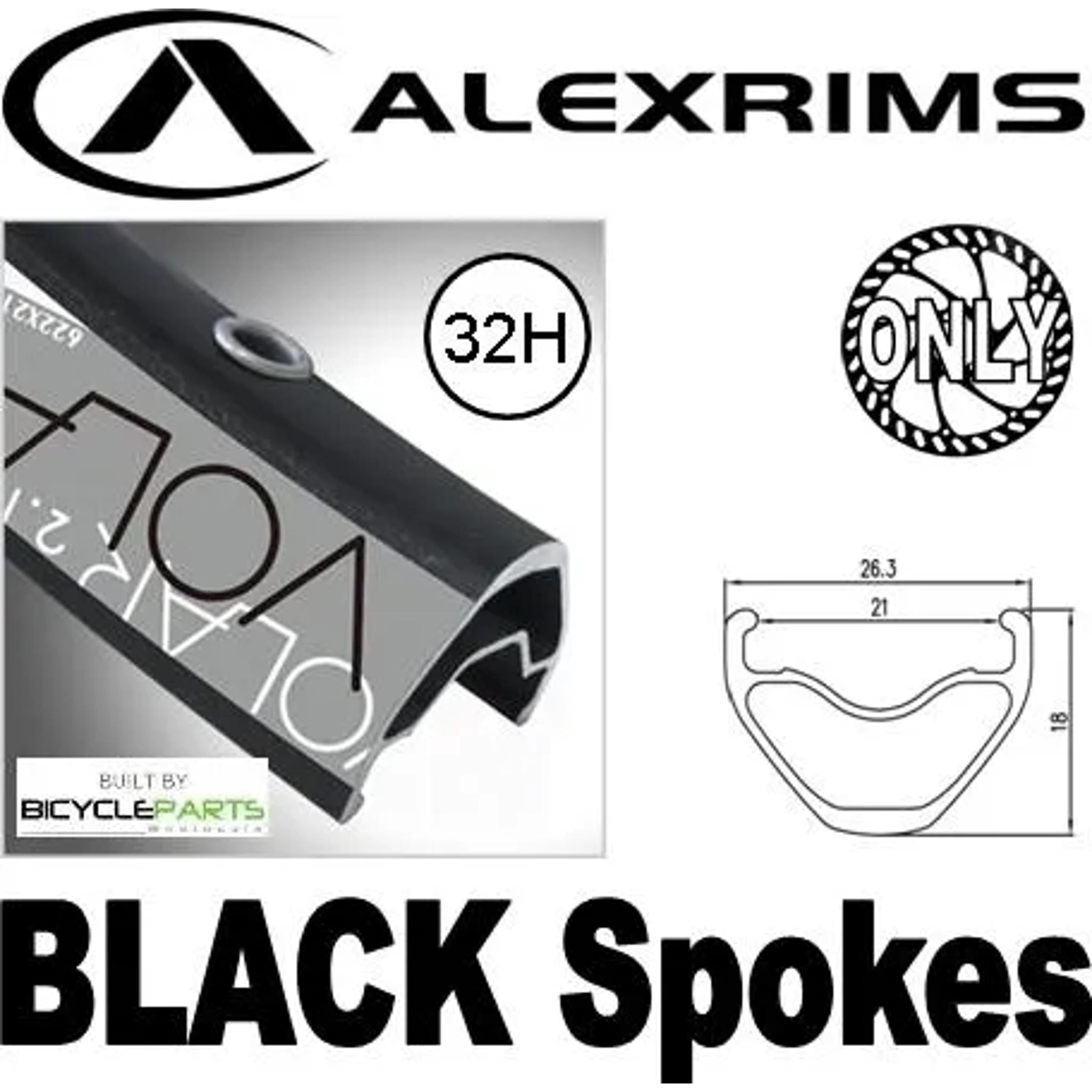Alexrims Volar 2.1 Joytech 6-Bolt Disc Thread-On QR MTB Rear Wheel 27.5''