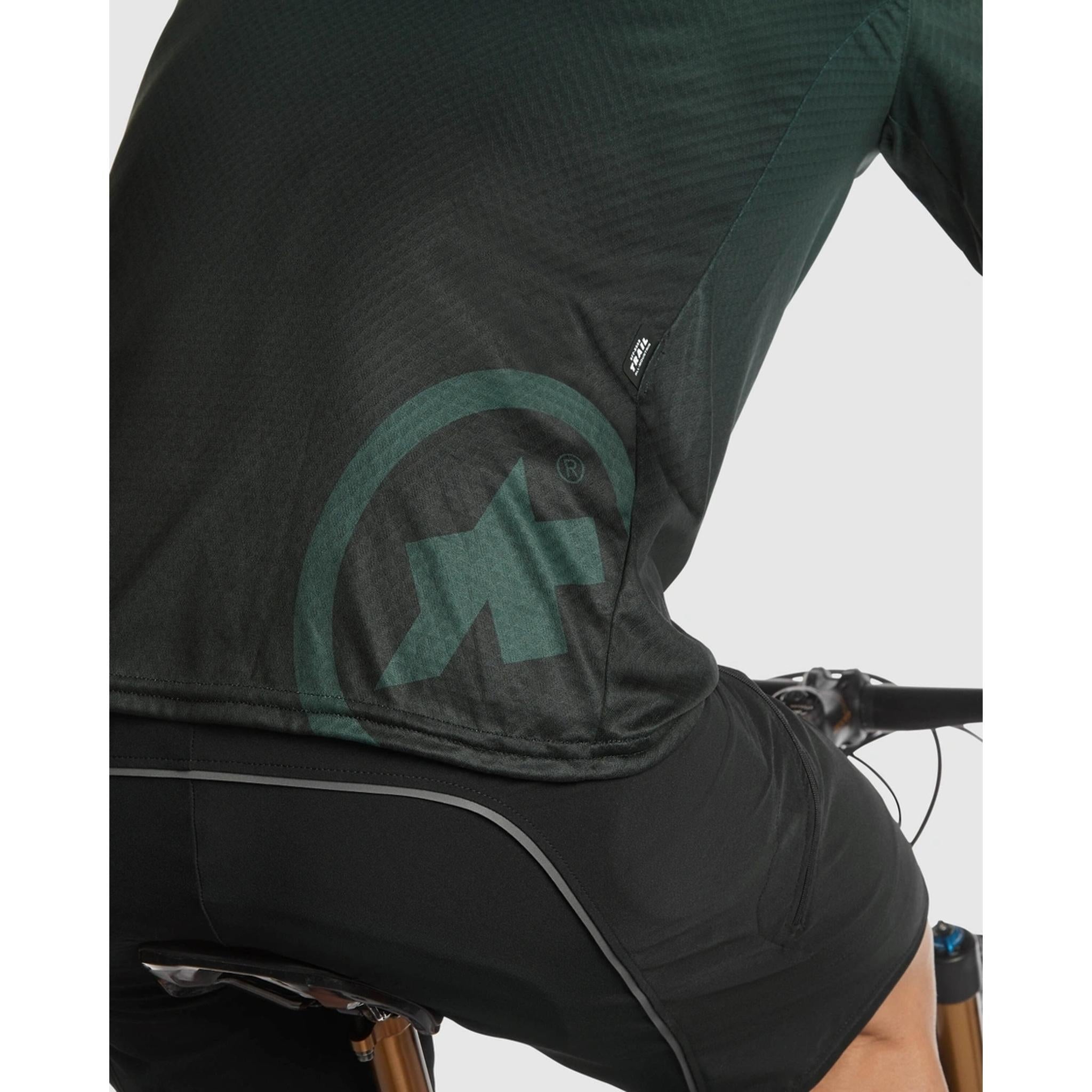 Assos Trail T3 Short Sleeve MTB Jersey Schwarzwald Green XS