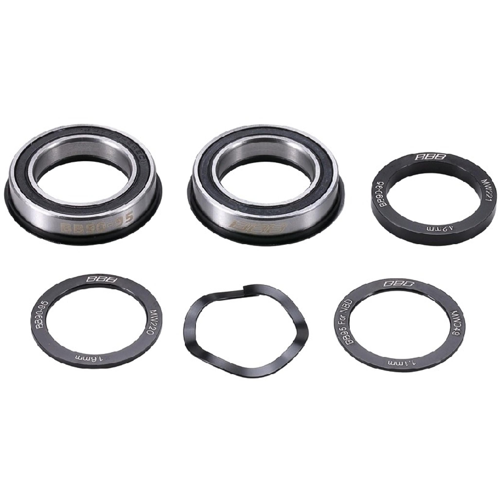 BBB BottomBear BB90/BB95 PressFit Bottom Bracket Set 24mm Spindle x 37mm