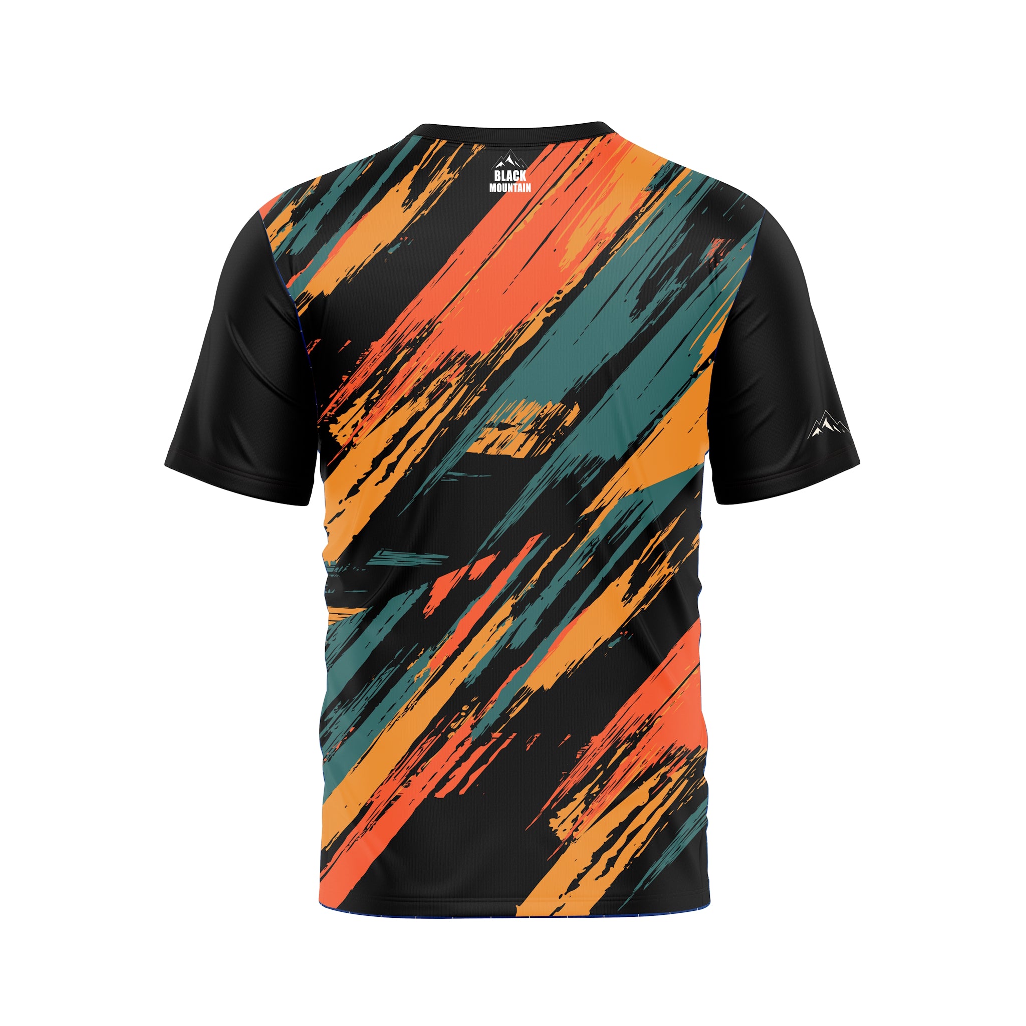 Black Mountain Shadow Trail Slasher Short Sleeve MTB Jersey Orange Slasher