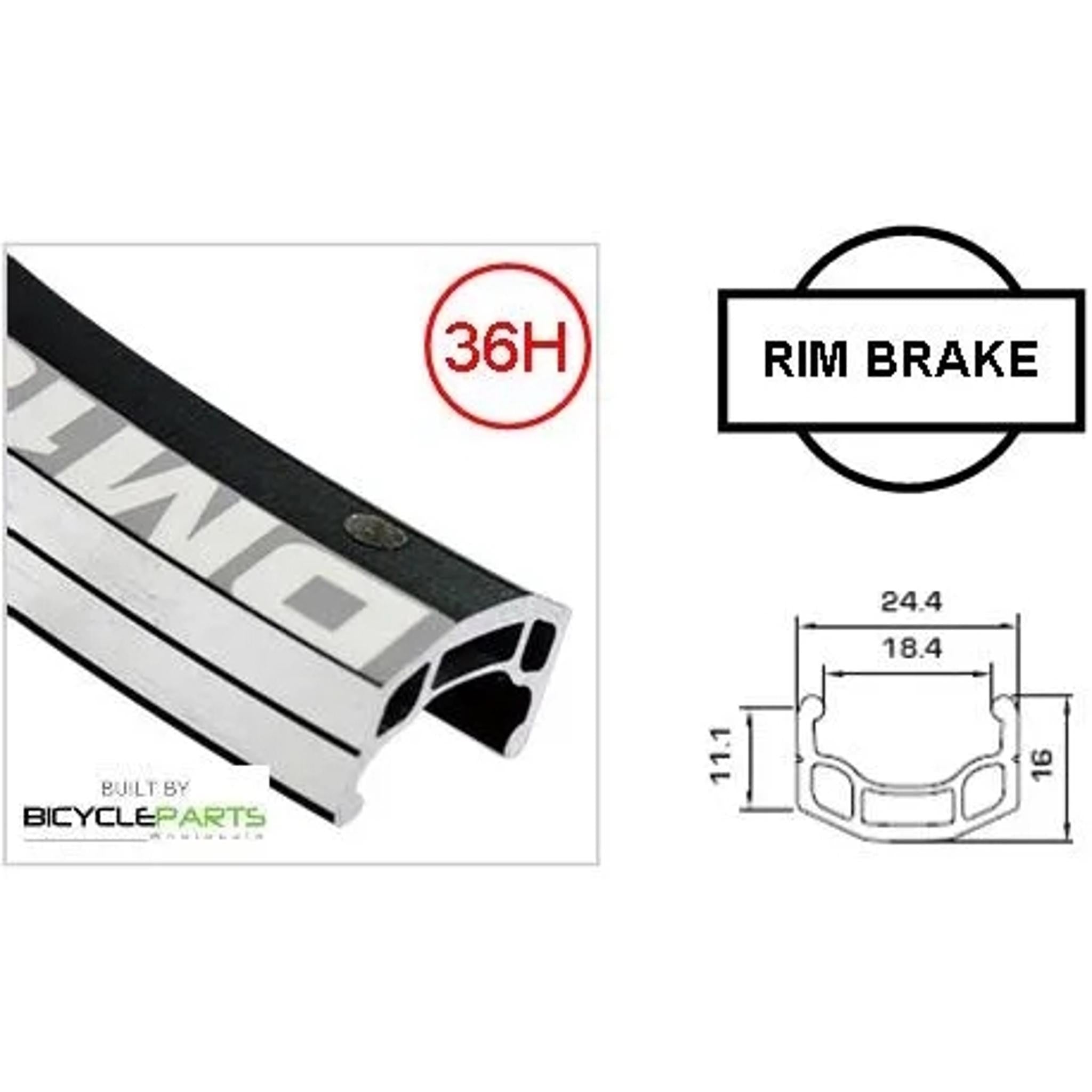 BPW 650B/27.5'' Wheel Alex DM-18 BLACK D/W Alloy Rim W/msw, Joytech Q/R 8/10 Speed