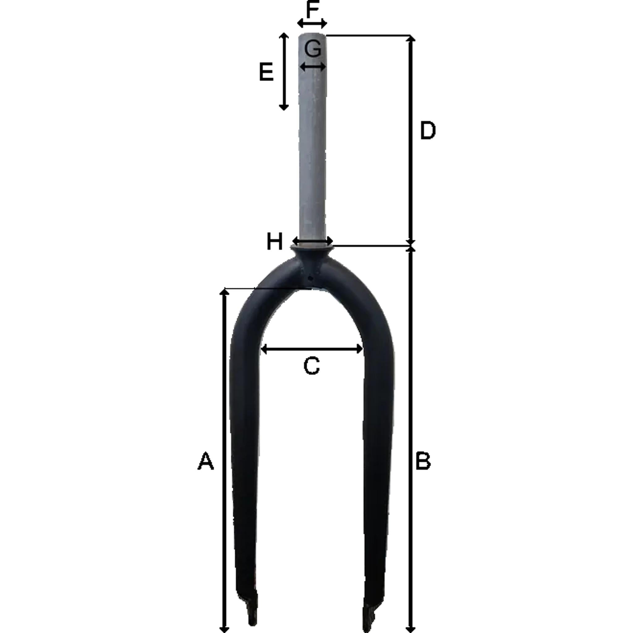 BPW Rigid Alloy Blades CroMo Fork 700c Black