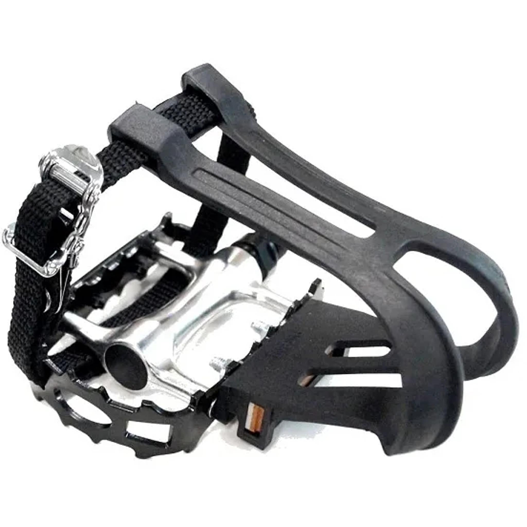BPW VP-930 Toe Clip & Strap Flat MTB Pedal 9/16'' Silver/Black