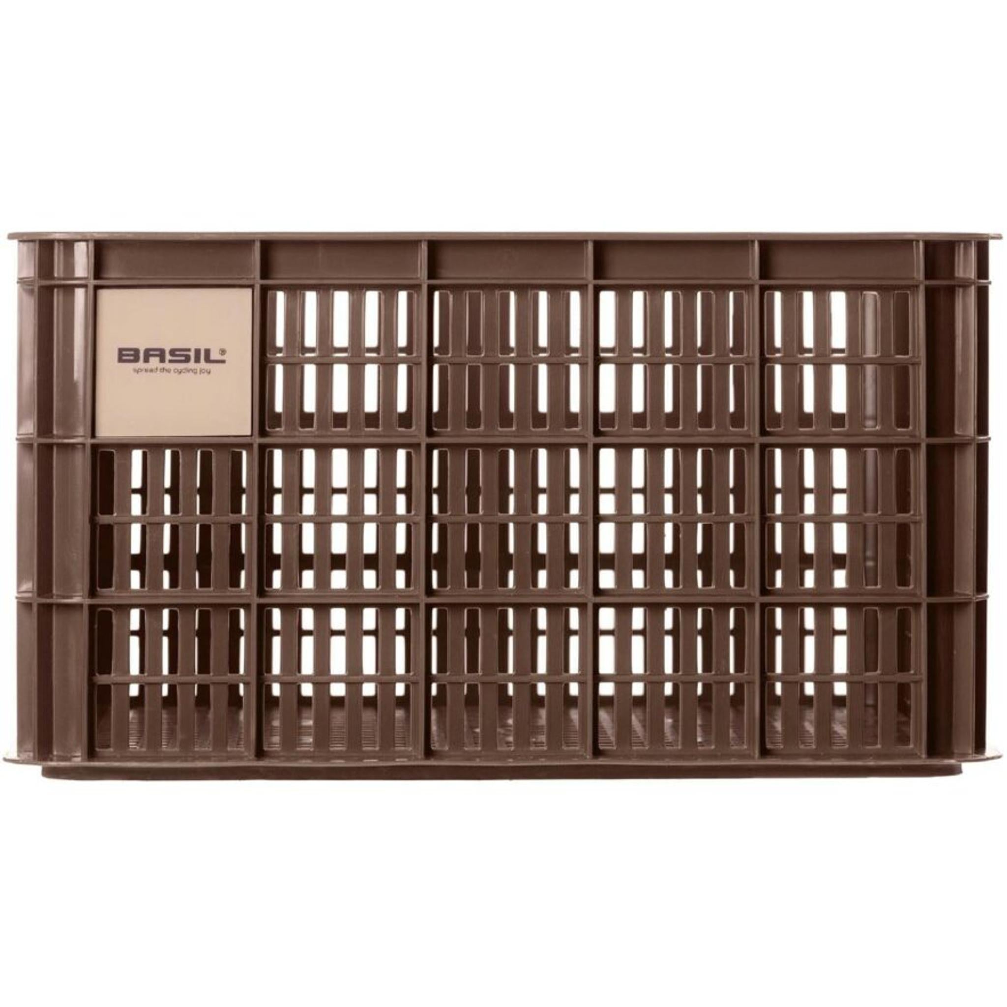 Basil Bicycle Crate Large Recycled Synthetic 40L Brown