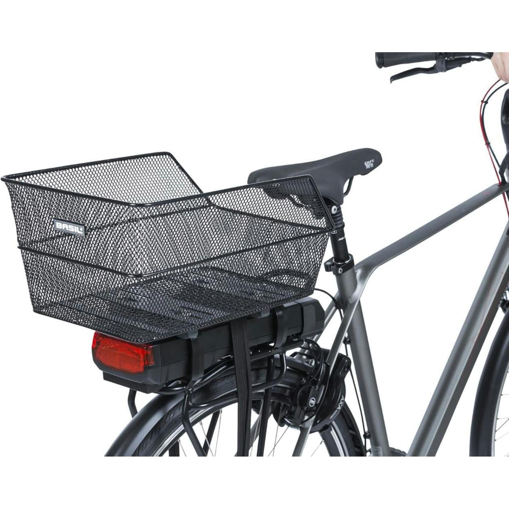 Basil Cento Rear Basket Multisystem NX WSL 38.5x24x13.5cm Black