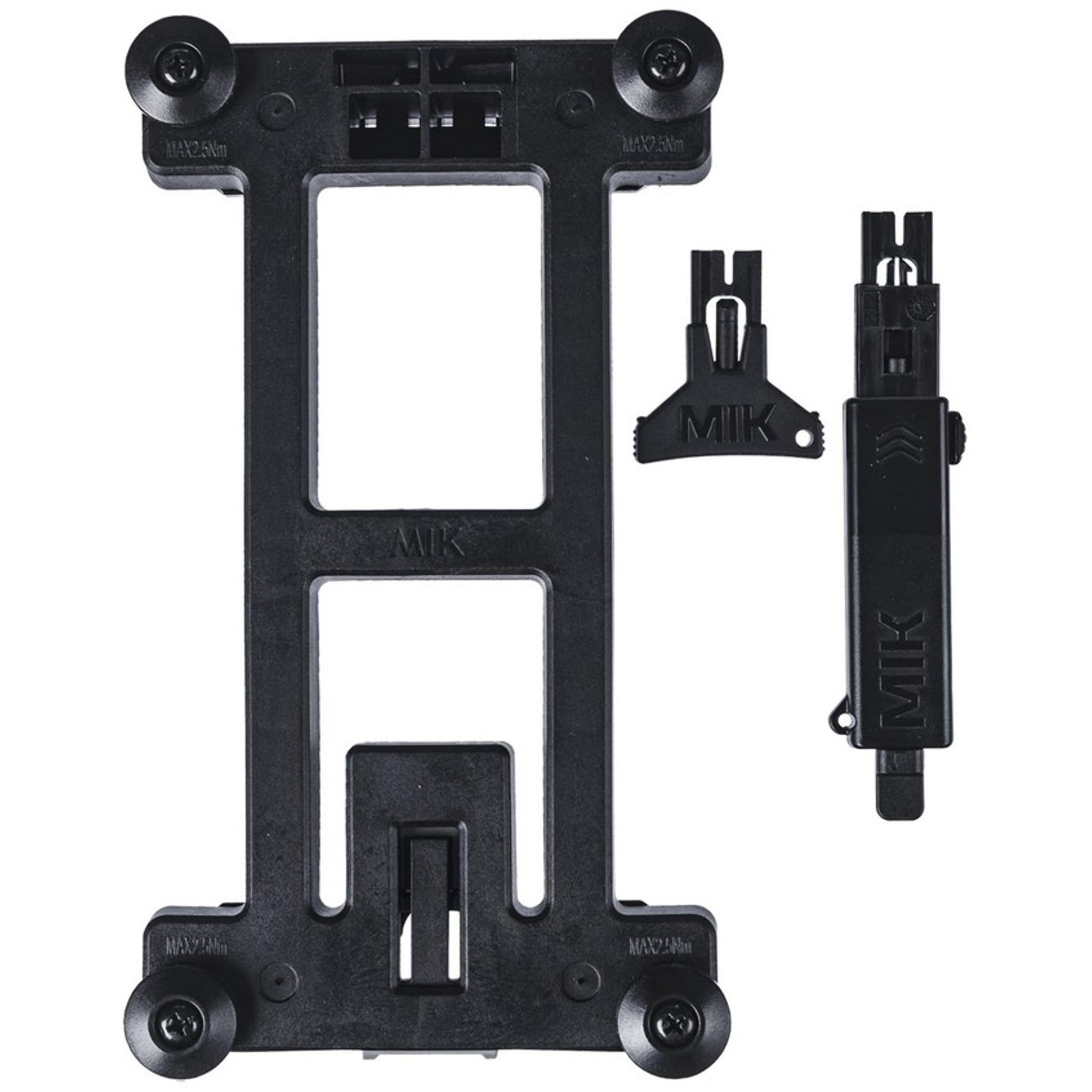 Basil MIK 2.0 Bag/Basket Lockable Adapter Plate Black