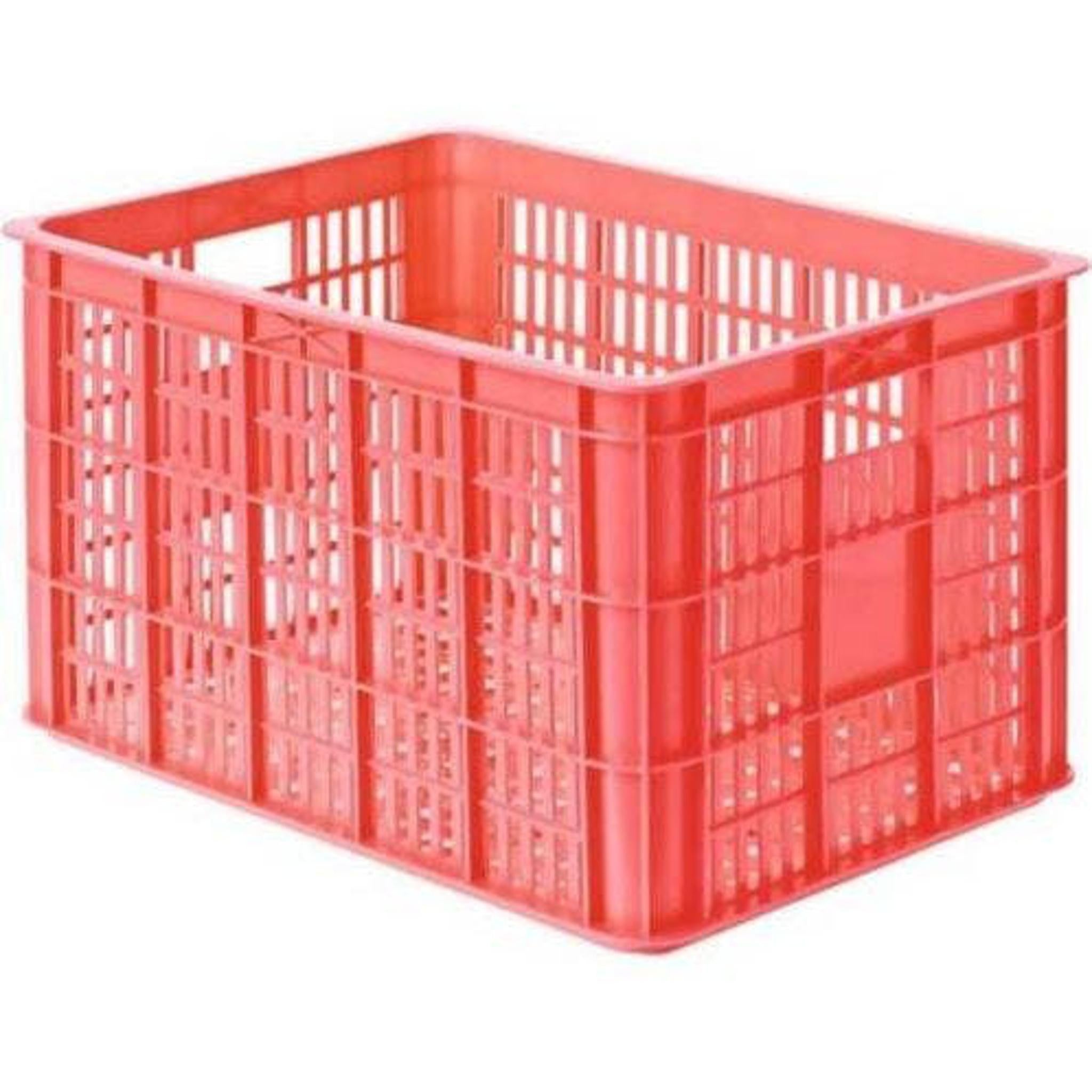 Basil Rear Bicycle Crate Large 50L Fluro Coral