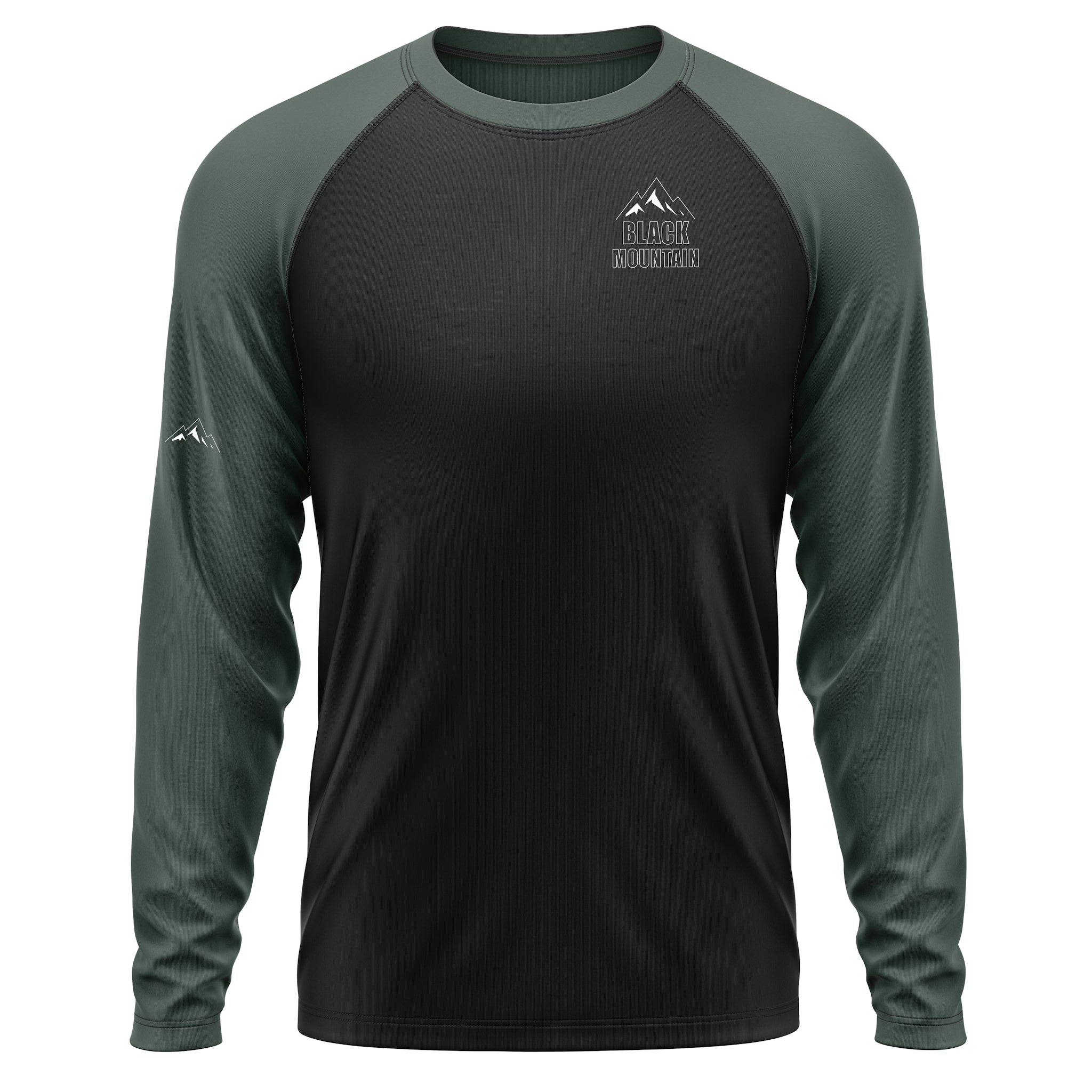Black Mountain Shadow Trail Long Sleeve MTB Jersey Black/Forest